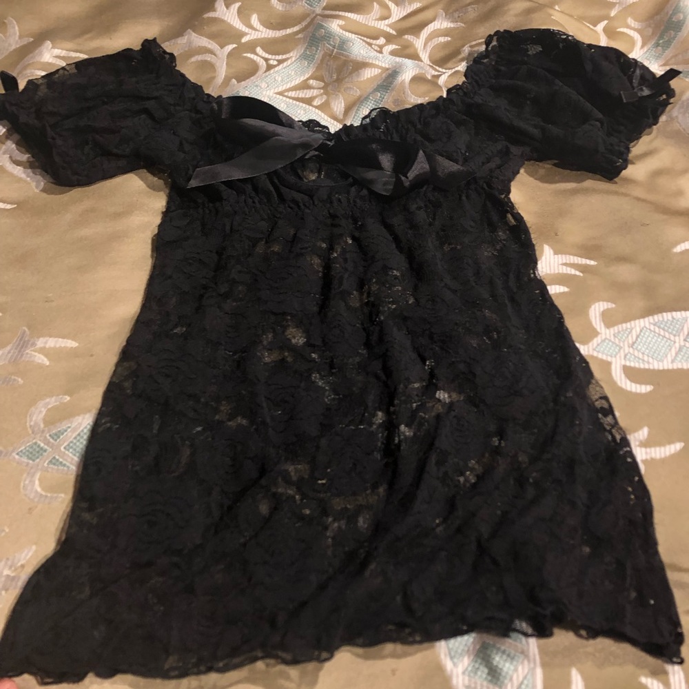 Lace black lingerie